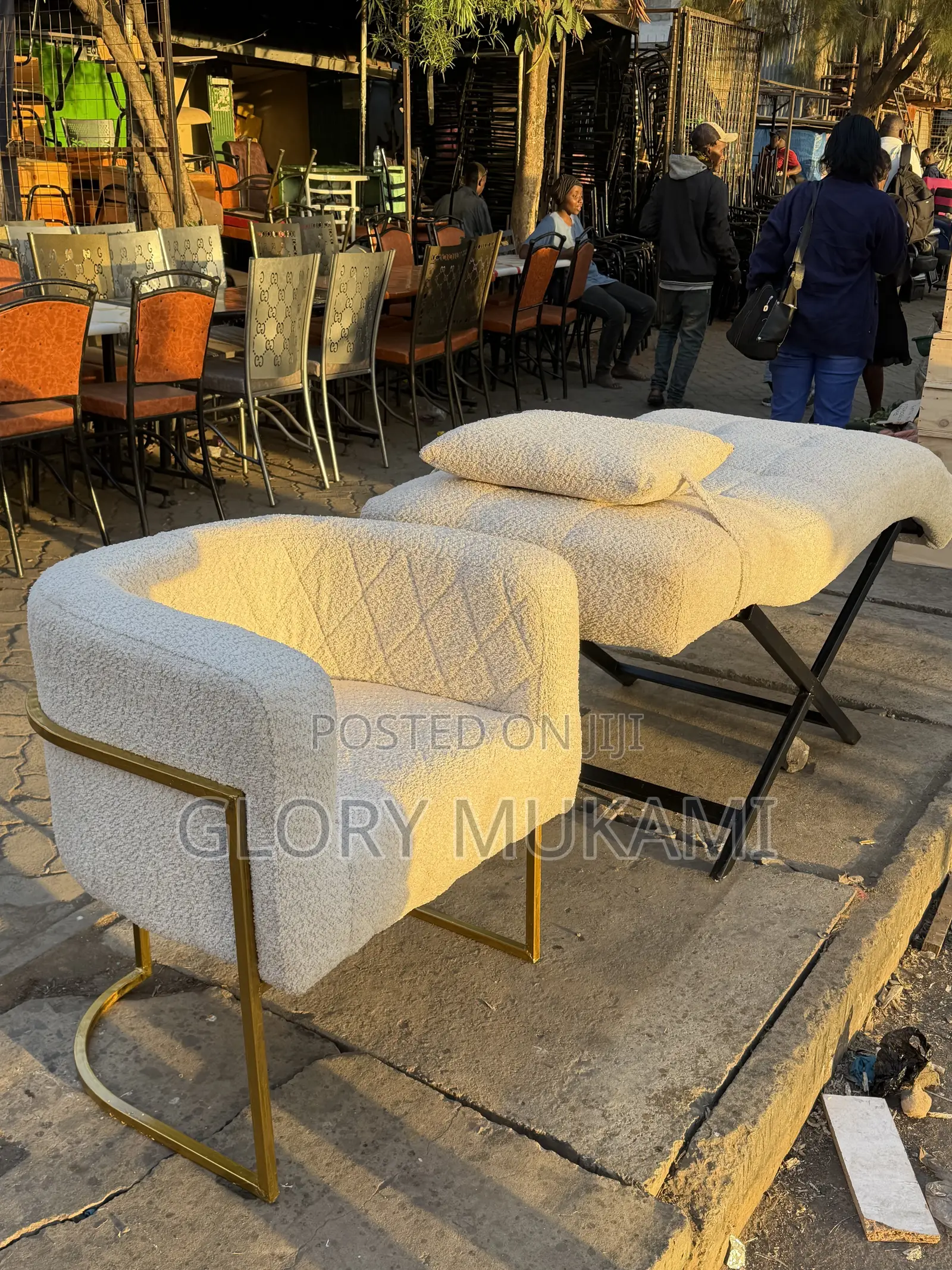 Cream White Styling Chairs