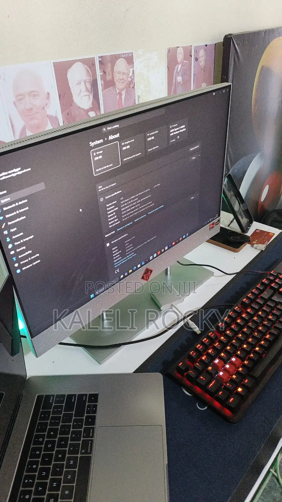 Desktop Computer HP 8GB AMD Ryzen 5 SSD 256GB