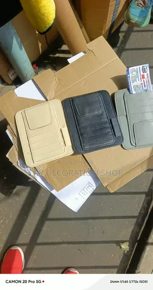 Pu Leather Sun Visor Interior Organizer
