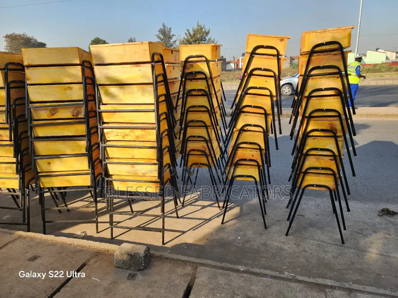 School Lockers and Chairs