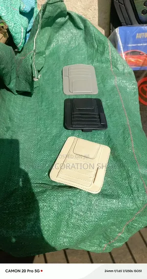Pebbled Pu Leather Sun Visor Organizer for Essential Cards