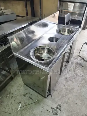 Stainless Steel Commercial Hand Washing Station Sink Two Bowls