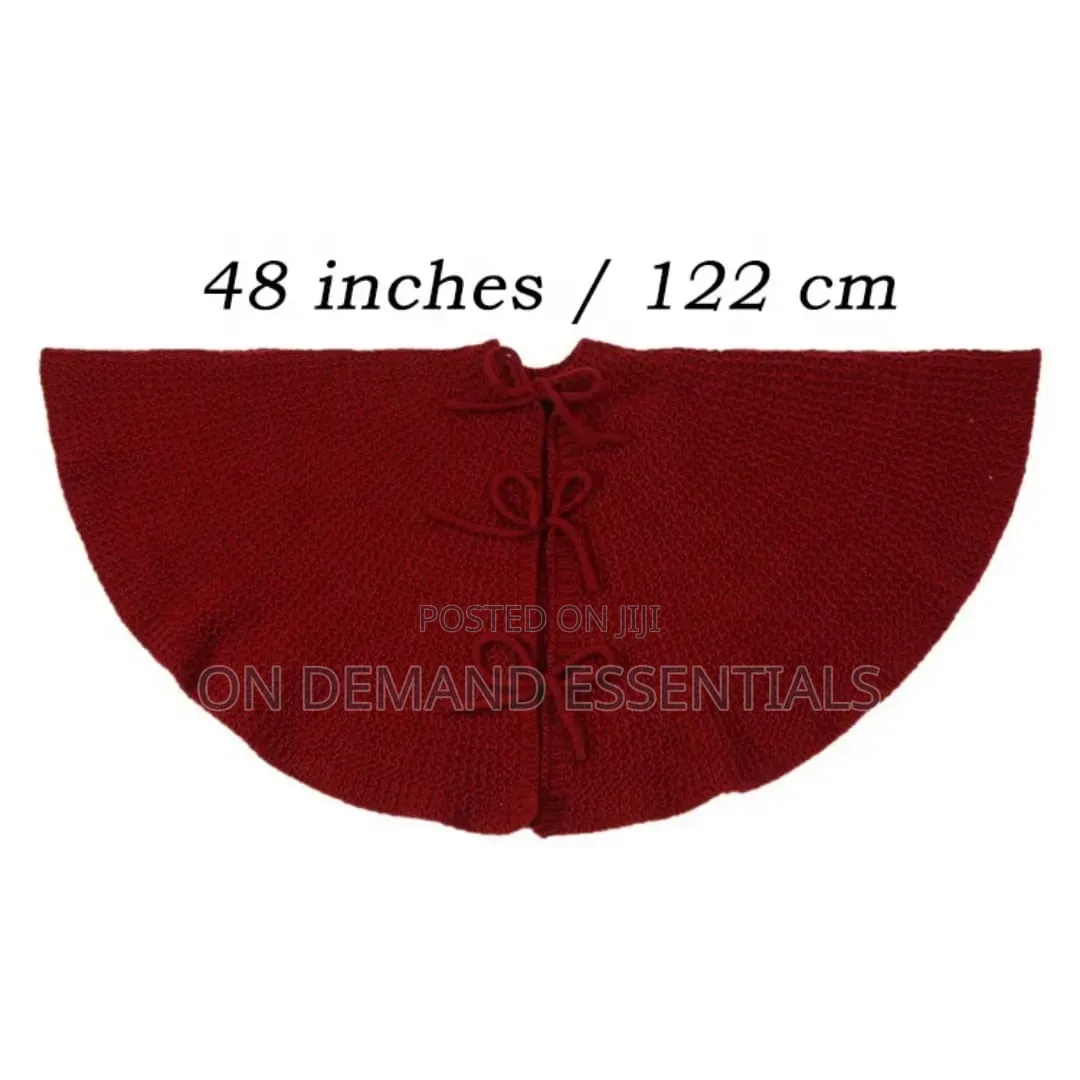 Christmas Knitted Tree Skirt Knitted Christmas Tree Apron