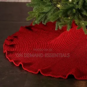 Christmas Knitted Tree Skirt Knitted Christmas Tree Apron