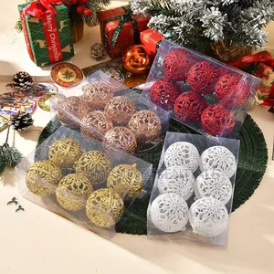 *6Pcs 6CM Christmas Balls Christmas Tree Ornaments Hanging Xmas