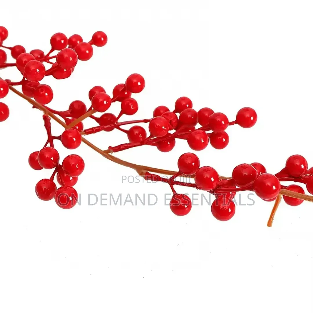 Artificial Red Berry Plants Christmas Garland