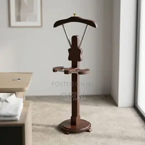 Coat Hanger; Executive Mahogany Coat Rack
