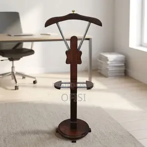 Coat Hanger; Executive Mahogany Coat Rack