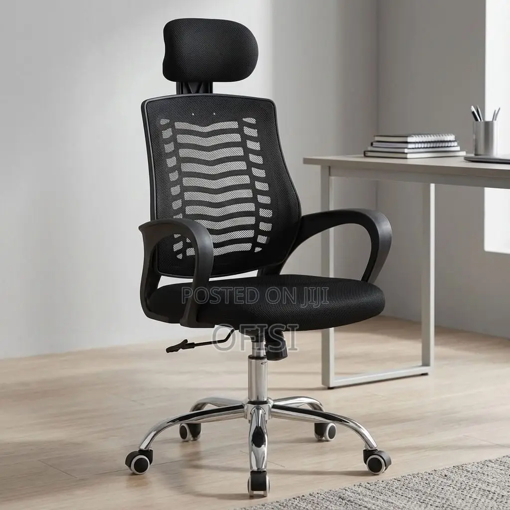 Office Chair; Ergonomic Headrest Computer Chair