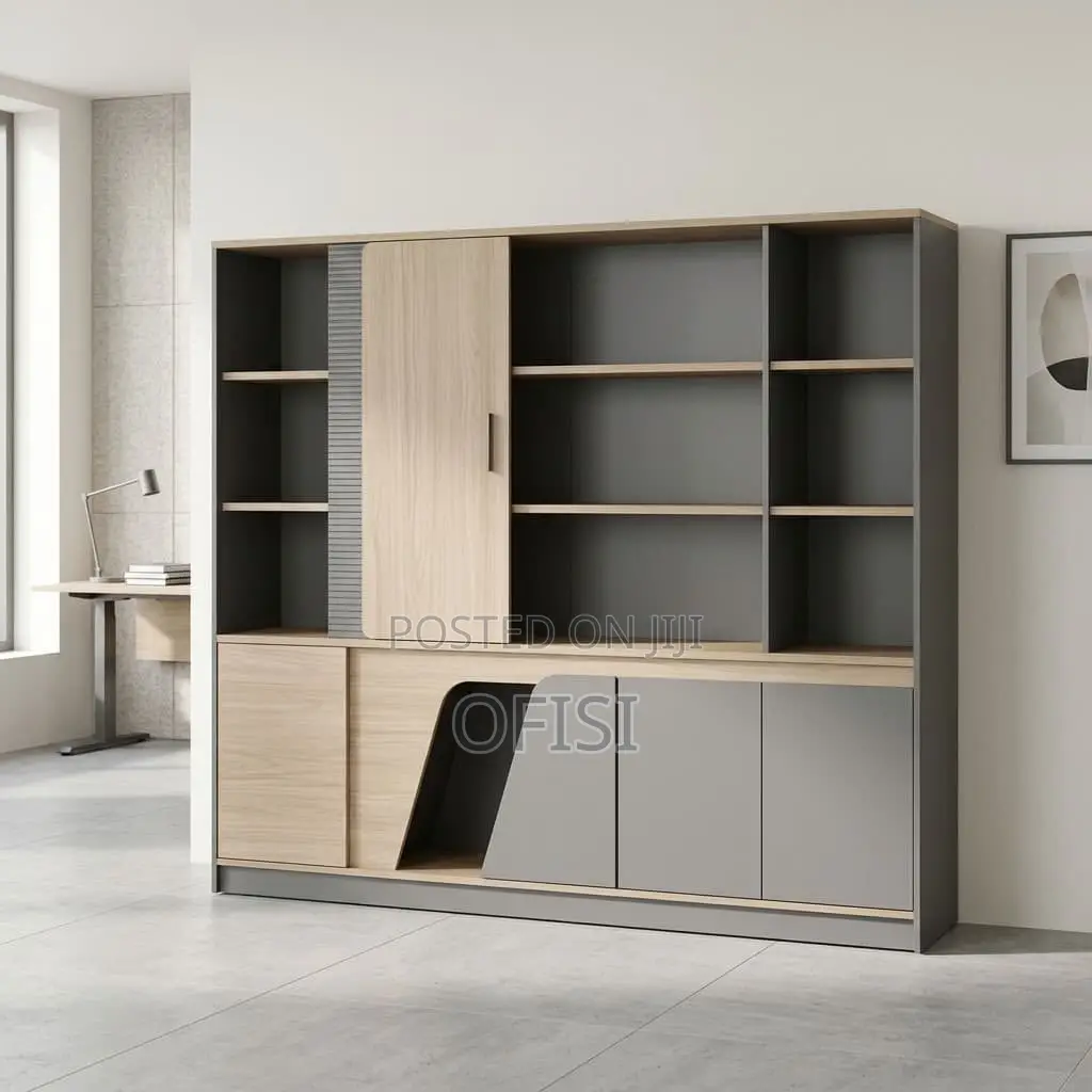 Storage Cabinet; Modern Office Display Wall Unit