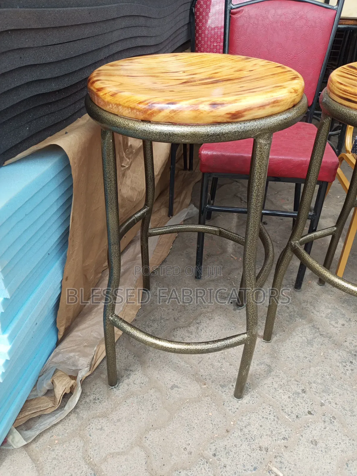 Mahogany Wood Stool