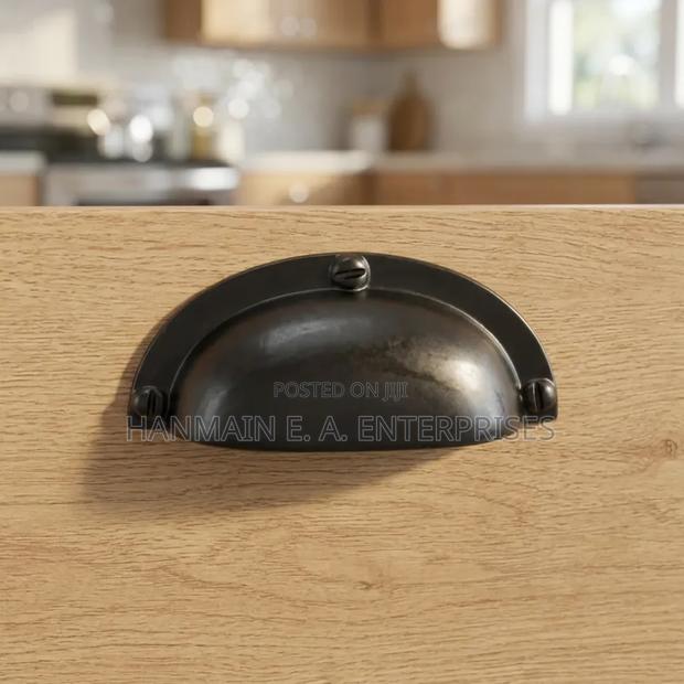 Brass Half Moon Drawer Handle - thumbnail 3
