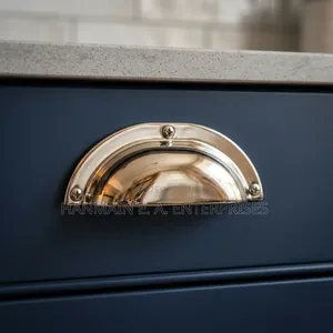 Brass Half Moon Drawer Handle