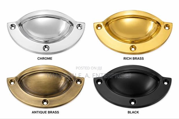 Brass Half Moon Drawer Handle - thumbnail 6