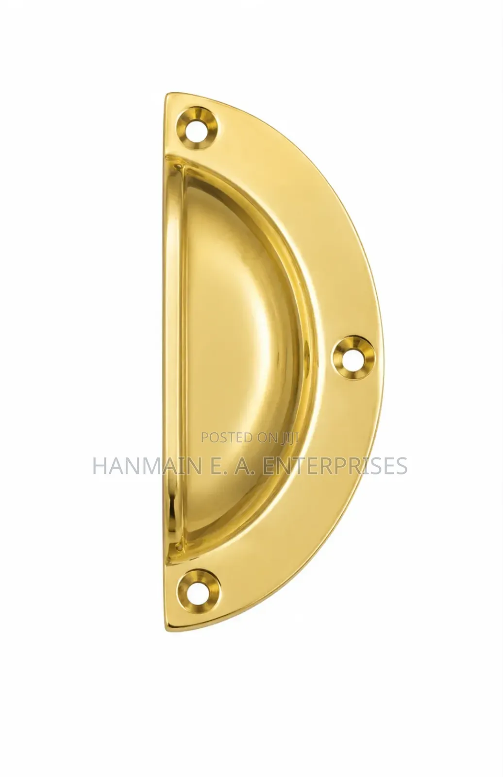 Brass Half Moon Drawer Handle