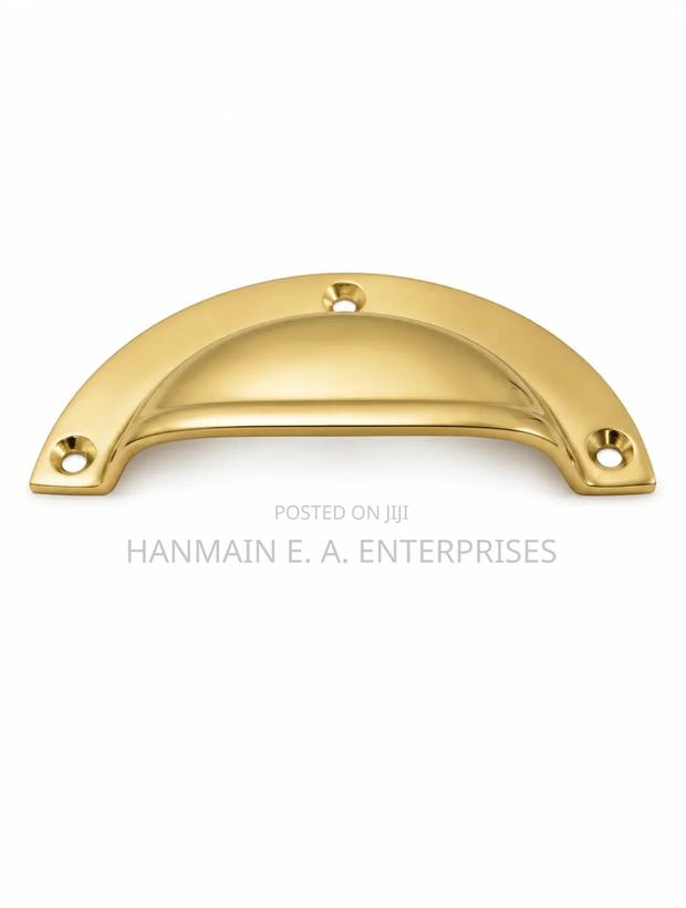 Brass Half Moon Drawer Handle - thumbnail 8