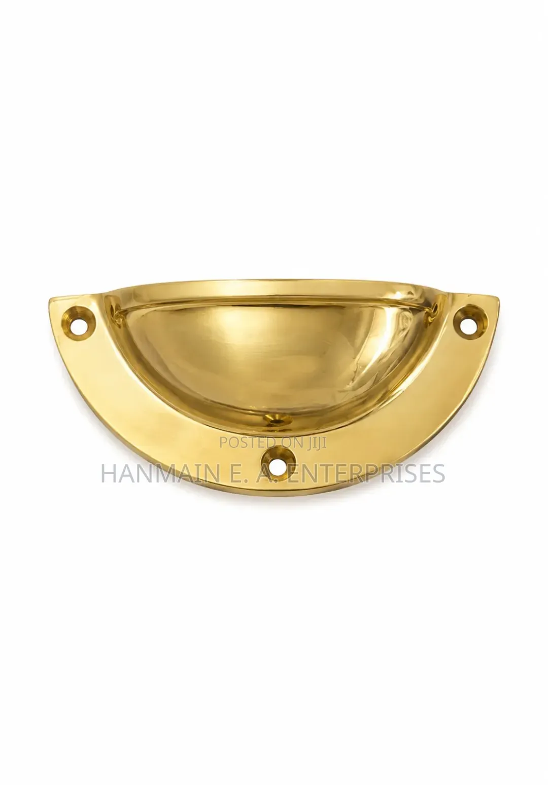 Brass Half Moon Drawer Handle