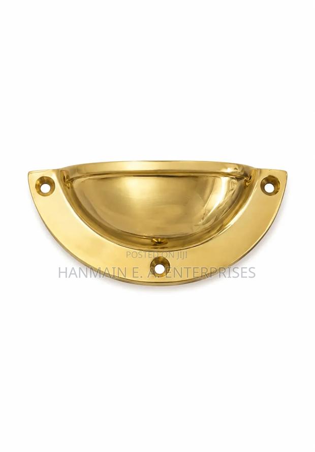 Brass Half Moon Drawer Handle - thumbnail 9