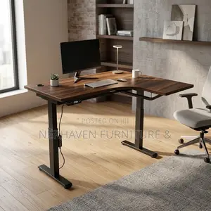 L Shape Adjustable Electric Desk – Height Adjustable Workstation