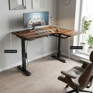 L Shape Adjustable Electric Desk – Height Adjustable Workstation