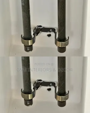 Strong Curtain Rods With Wall Brackets and Ceiling Brackets