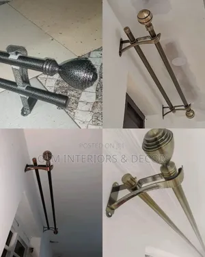 Strong Iron Curtain Rods for Eyelet Curtains
