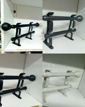 Jua Kali/Locally Fabricated Curtain Rods Options and Colours
