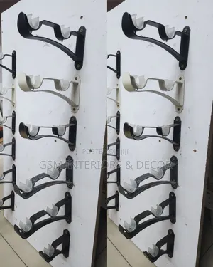 Curtain Rods Holders Double for Wall Mounting