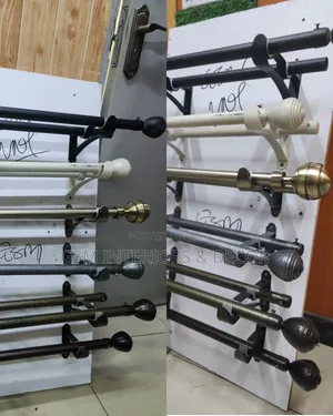 Jua Kali Curtain Rods for Heavy Curtains in Multiple Options