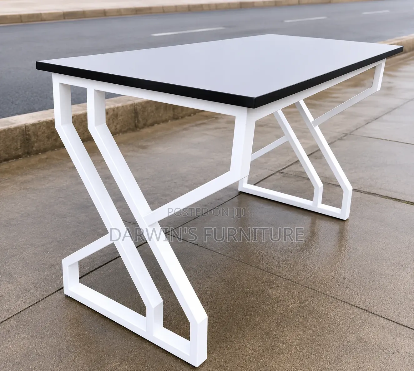 White Metallic Table