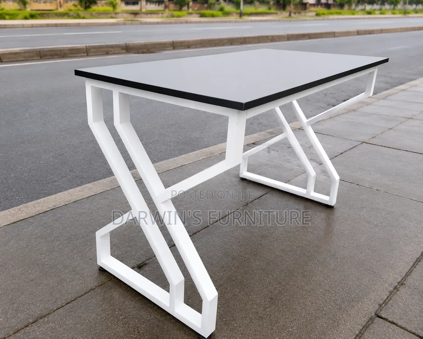 White Metallic Table