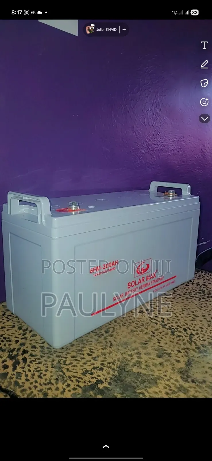 Solar Max Solar Battery
