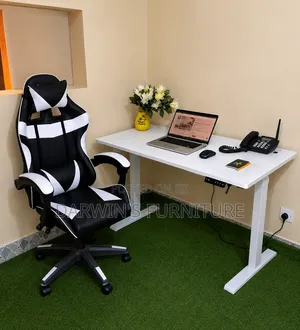 Adjustable Electric Standing Table and a Gaming Chair