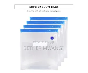 Premium 50pc Vacuum Storage Bag Kit With Electric Pump in Kenya