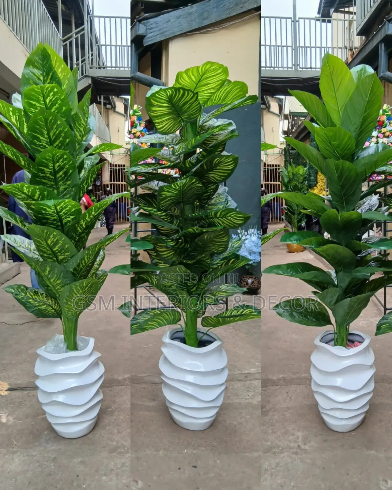 Artificial Potted Plants Complete With Vase Per Item