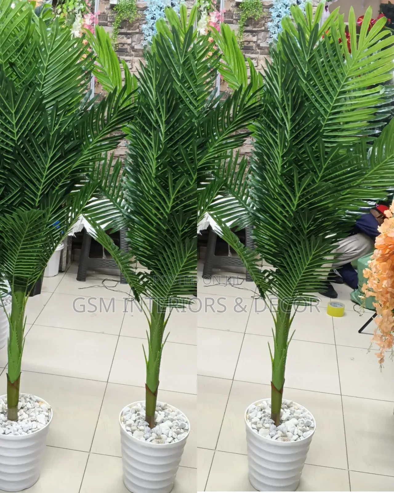 Beutitular Artificial Palm Plants With Ease Maintenance Indoor Plants