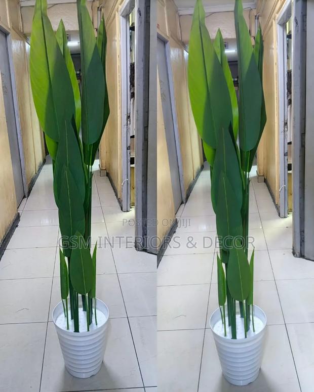 Artificial Green Banana Plants With Bird of Paradise 1.85m