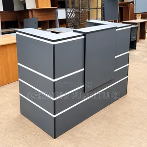 Grey Receptionist Desk