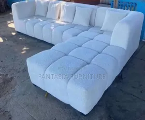 5 Seater White Bubble Sofa