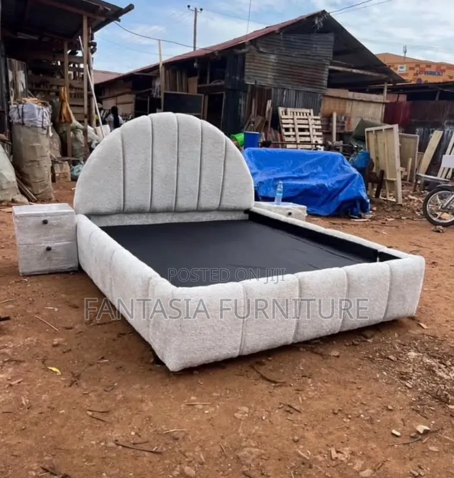 5 by 6 Grey Bed