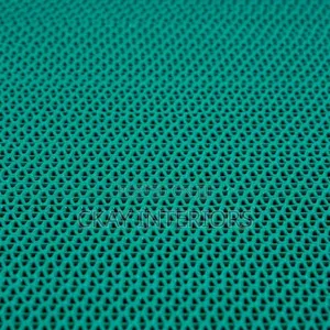 Designed to Help Reduce Unwanted Slipping Green Perforated PVC Mats