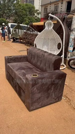 Dark Brown 3 Seater Loveseat