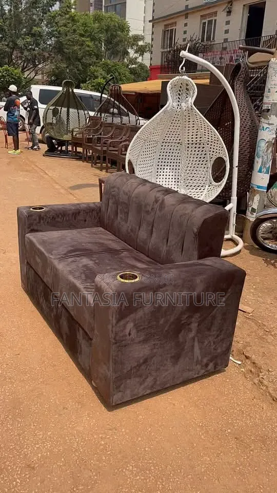 Dark Brown 3 Seater Loveseat