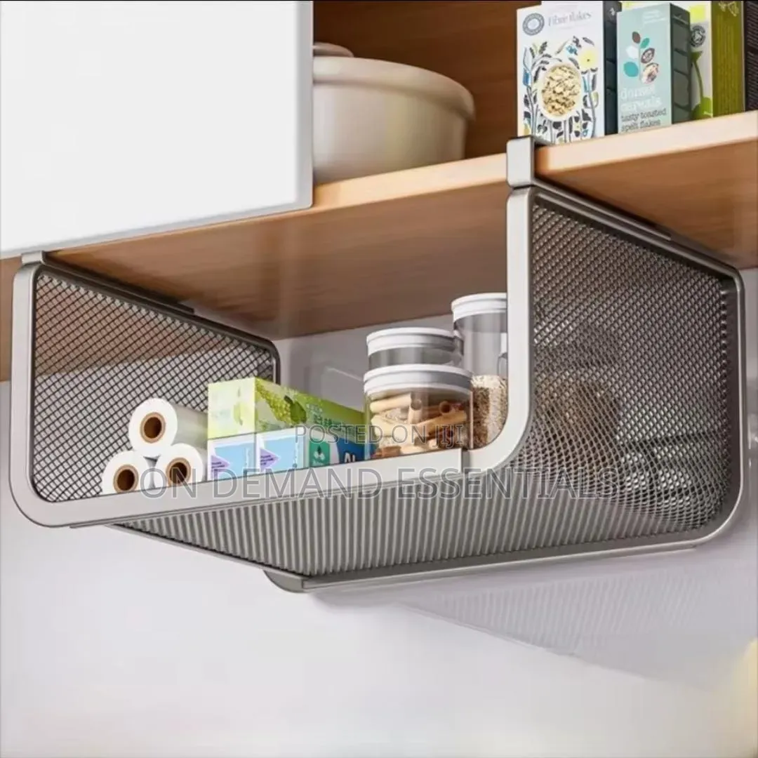 Mesh Under Shelf Rack
Black,white Size:30×25×15
