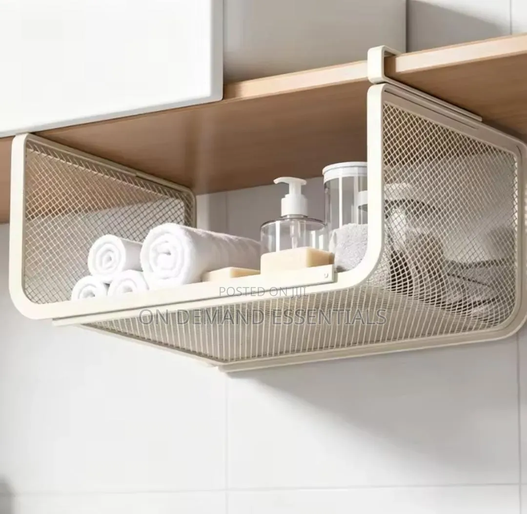 Mesh Under Shelf Rack
Black,white Size:30×25×15