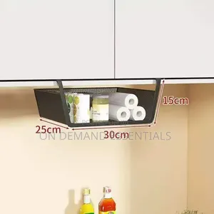 Mesh Under Shelf Rack
Black,white Size:30×25×15