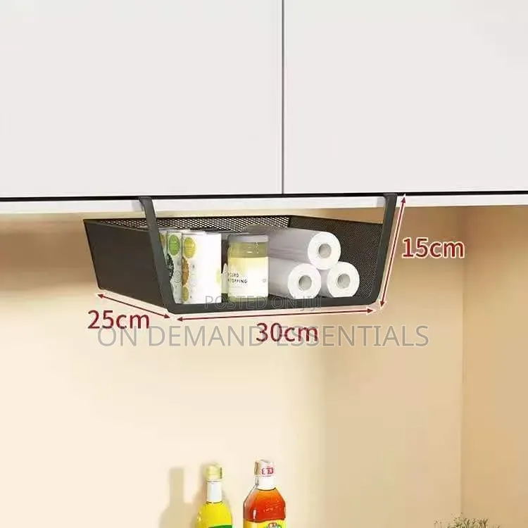 Mesh Under Shelf Rack
Black,white Size:30×25×15