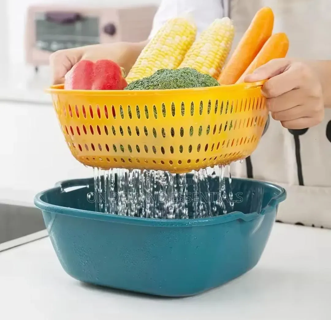 8 in 1 Plastic Kitchen Colander Drain Basket