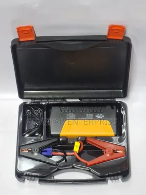 Car Jump Starter Powerbank 12V Emergency Booster With Jumper Cables.