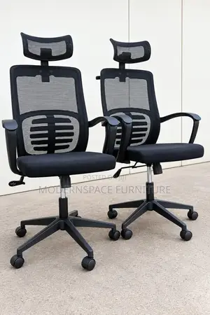 High-Back Ergonomic Headrest Office Chair
